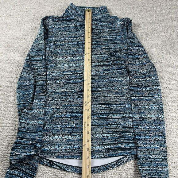 Nike Pro Dri-Fit 1/4 Zip Shirt Blue Black Women’s Size Small - Picture 4 of 9